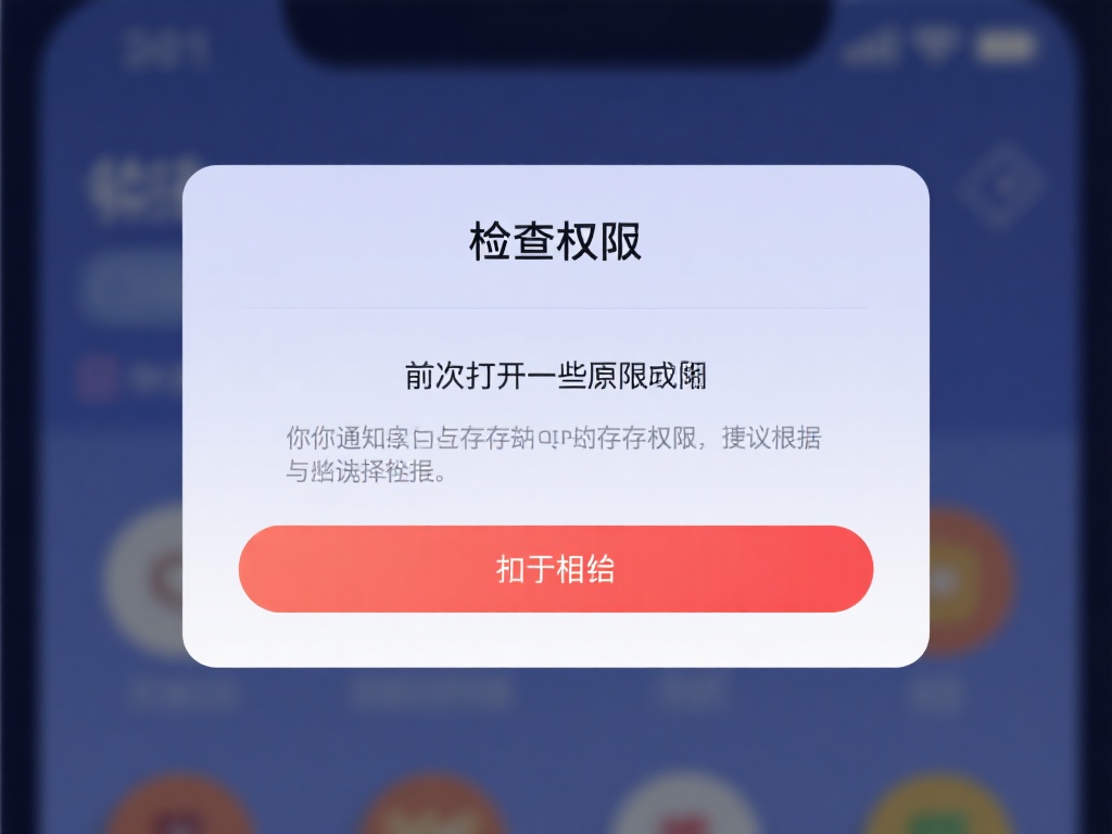 检查权限：首次打开应用时，系统可能会提示你授权一些